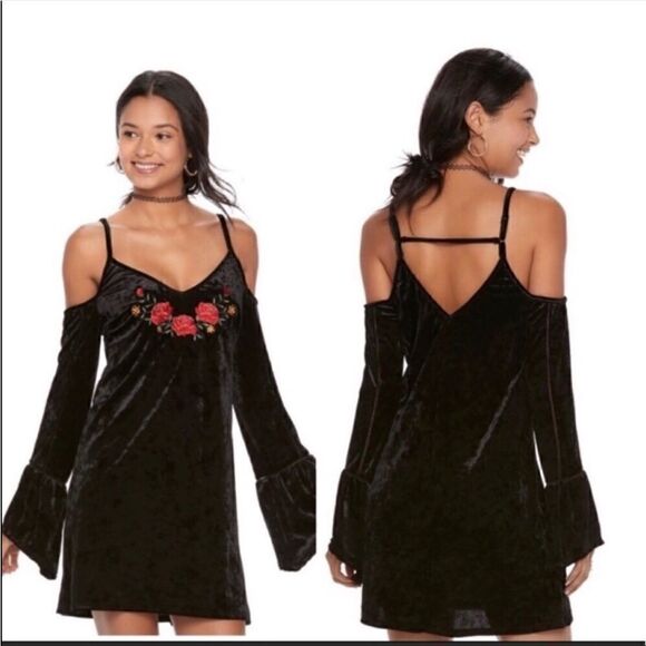 Disney Black Velvet Coco Dress Size S - Picture 1 of 7